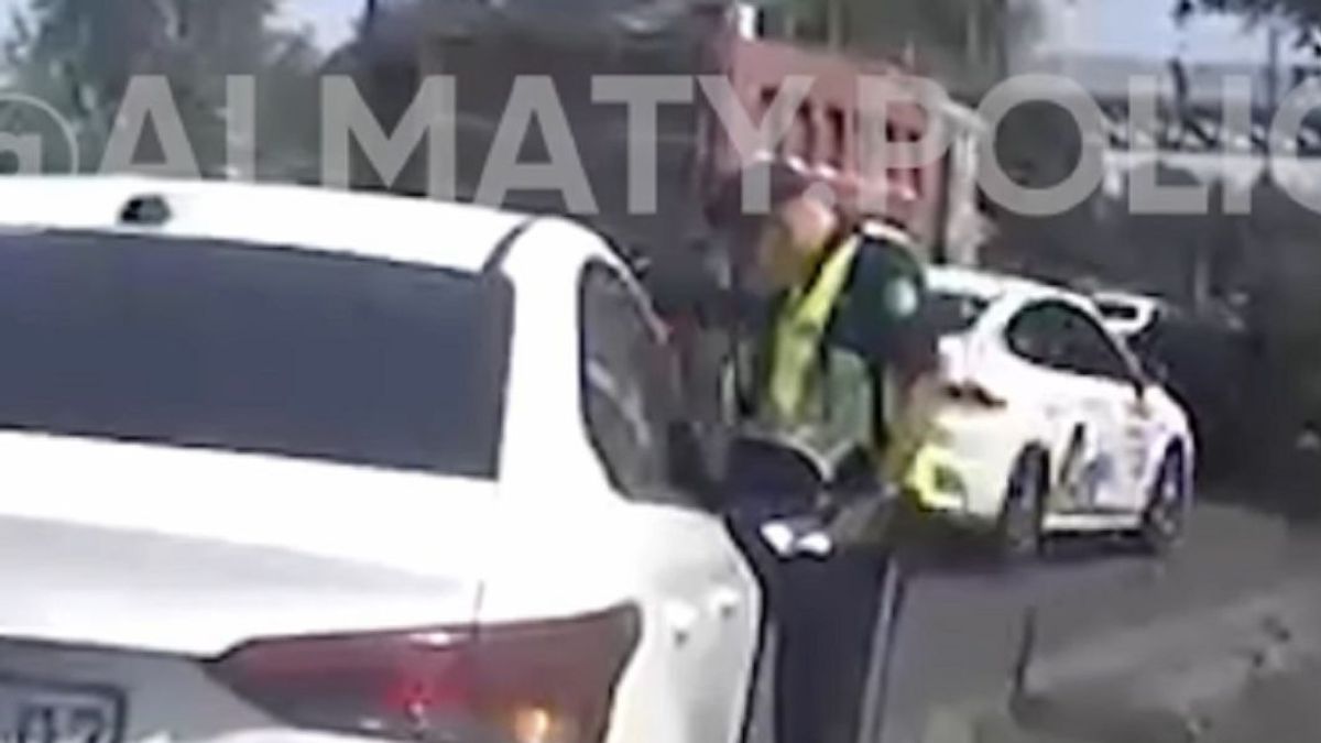 Водитель Hyundai разъезжал с чужим госномером по дорогам Алматы (видео)